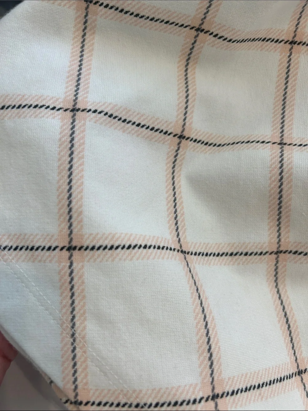 Janie and Jack Cream Dress with Tan Plaid and Bow